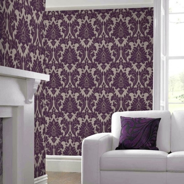 Tapeten Mit Metallic Effekt : Barock Ornament metallic effekt lila gold 30-434 – majestic Tapeten Tapeten Mit Metallic Effekt : Barock Ornament metallic effekt lila gold 30-434 – majestic Tapeten